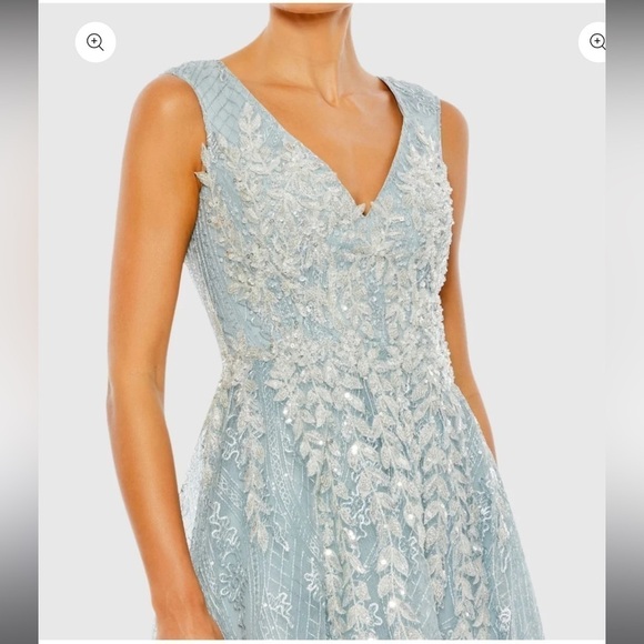 Mac Duggal 20312 Embroidered Sleeveless A Line Gown - Picture 6 of 14